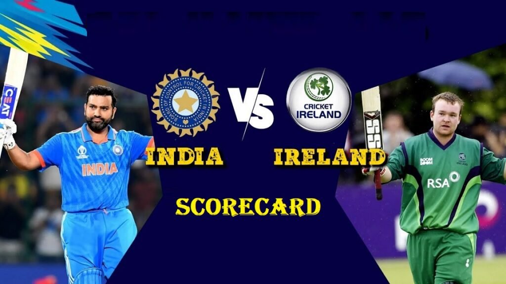 Ireland cricket team vs India national cricket team match scorecard